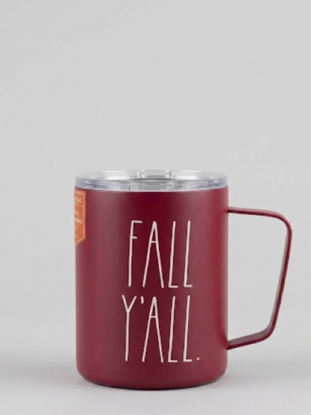 Rae Dunn 12oz. Fall Y'All Maroon Stainless Steel Insulated Mug Tumble with Lid